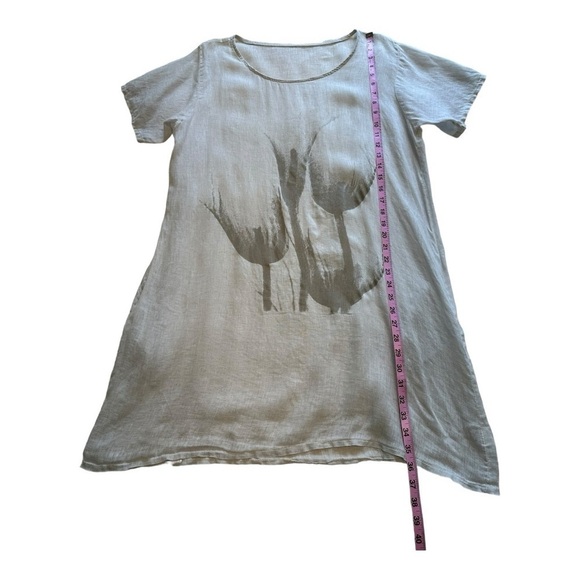 Floral Lightweight Cotton Tunic Dress - Size Large - Picture 7 of 8